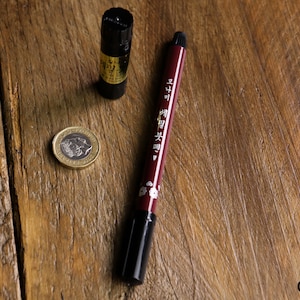 Monami Stylo pinceau non permanent pour calligraphie à pointe étroite, recharge d'encre à base d'eau