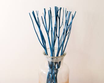 12g Blue Wooden Branch Replacement Diffuser Reed Refill Sticks Twigs 24cm From Natural Wood