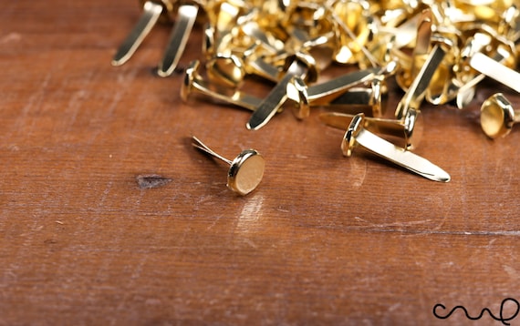100 Piece Small Brass U Pins