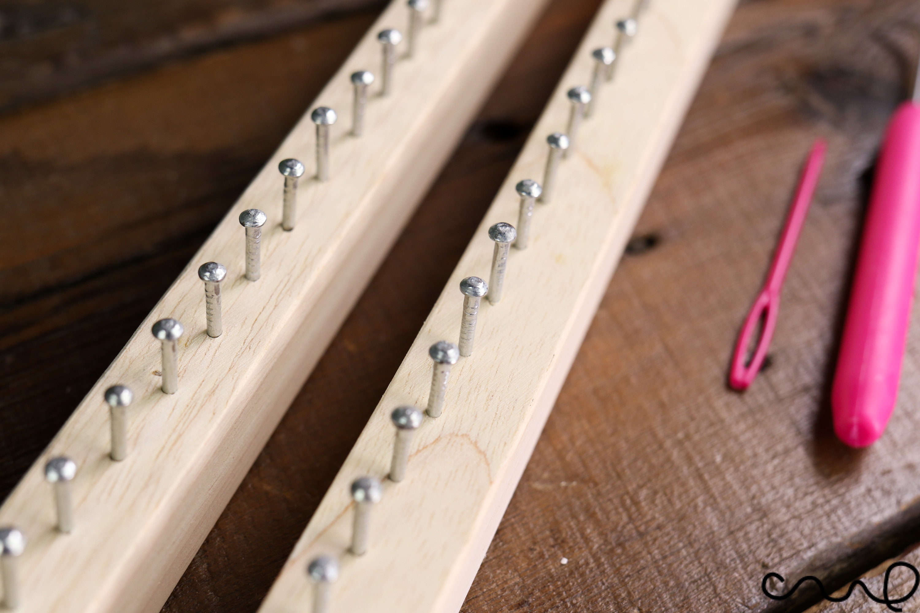 63 Pins Handmade Wooden Knitting Loom Fine Gage Board with Etsy