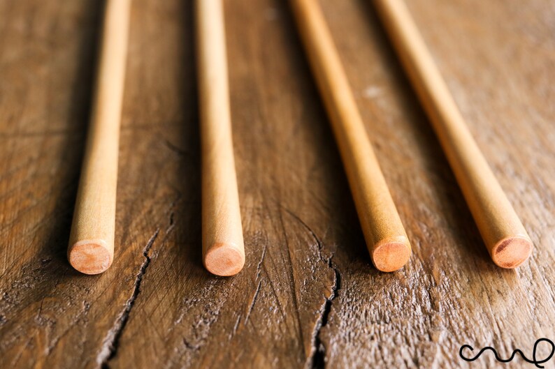Set 4 Wide Oval Handmade Wooden Teaspoon 21.5cm Serving Utensil Coffee Gift