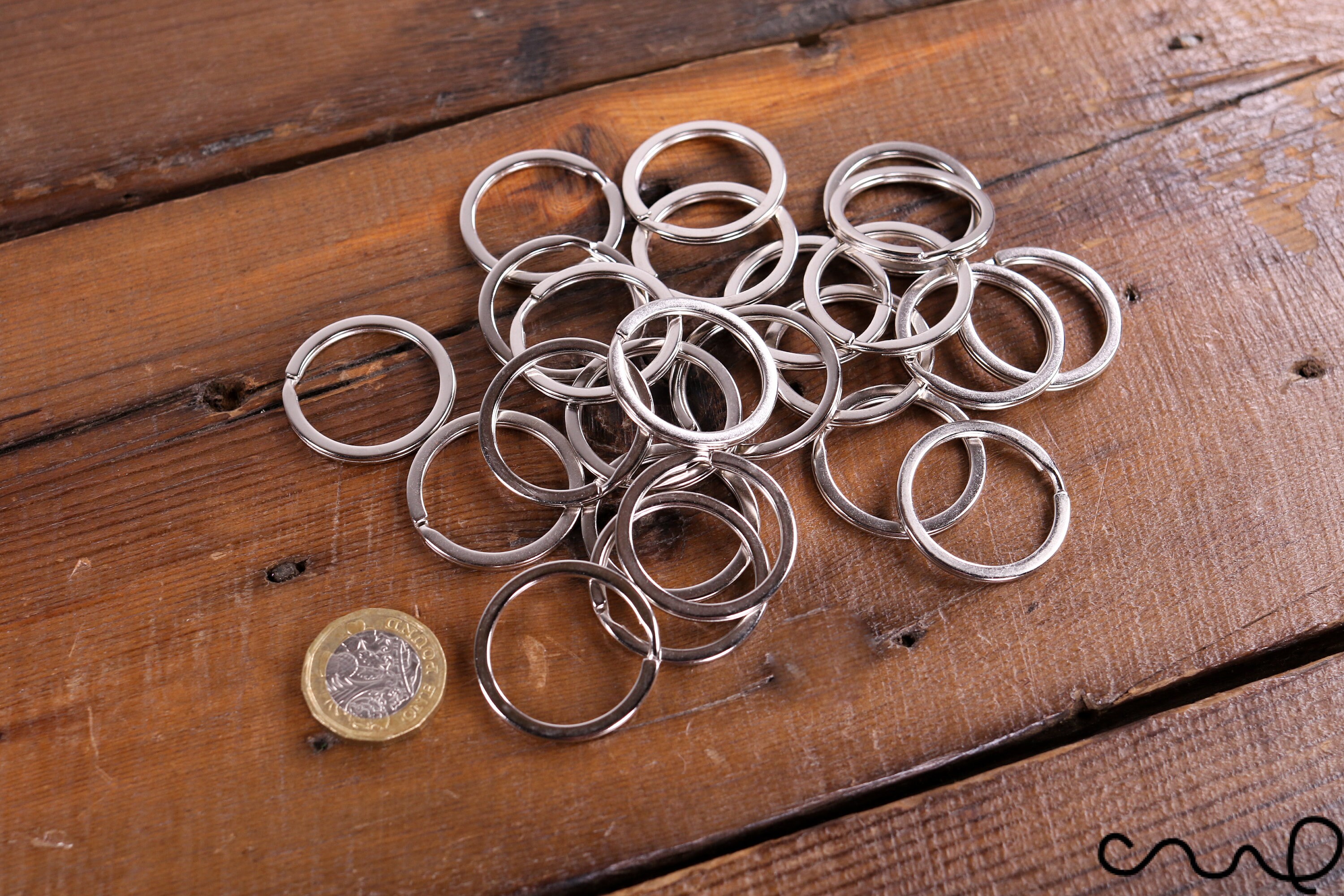 25mm STRONG STEEL SPLIT RING Keyring Hoop Key Ring Loop Silver Round Chain Link 25mm STRONG STEEL SPLIT RING Keyring Hoop Key Ring Loop Silver Round Chain Link