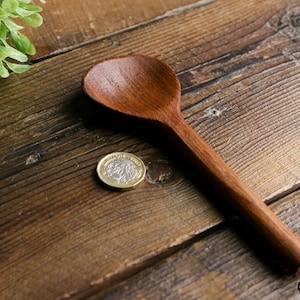 Hand carved Wide Head Wooden Spoon Eco-friendly Oiled