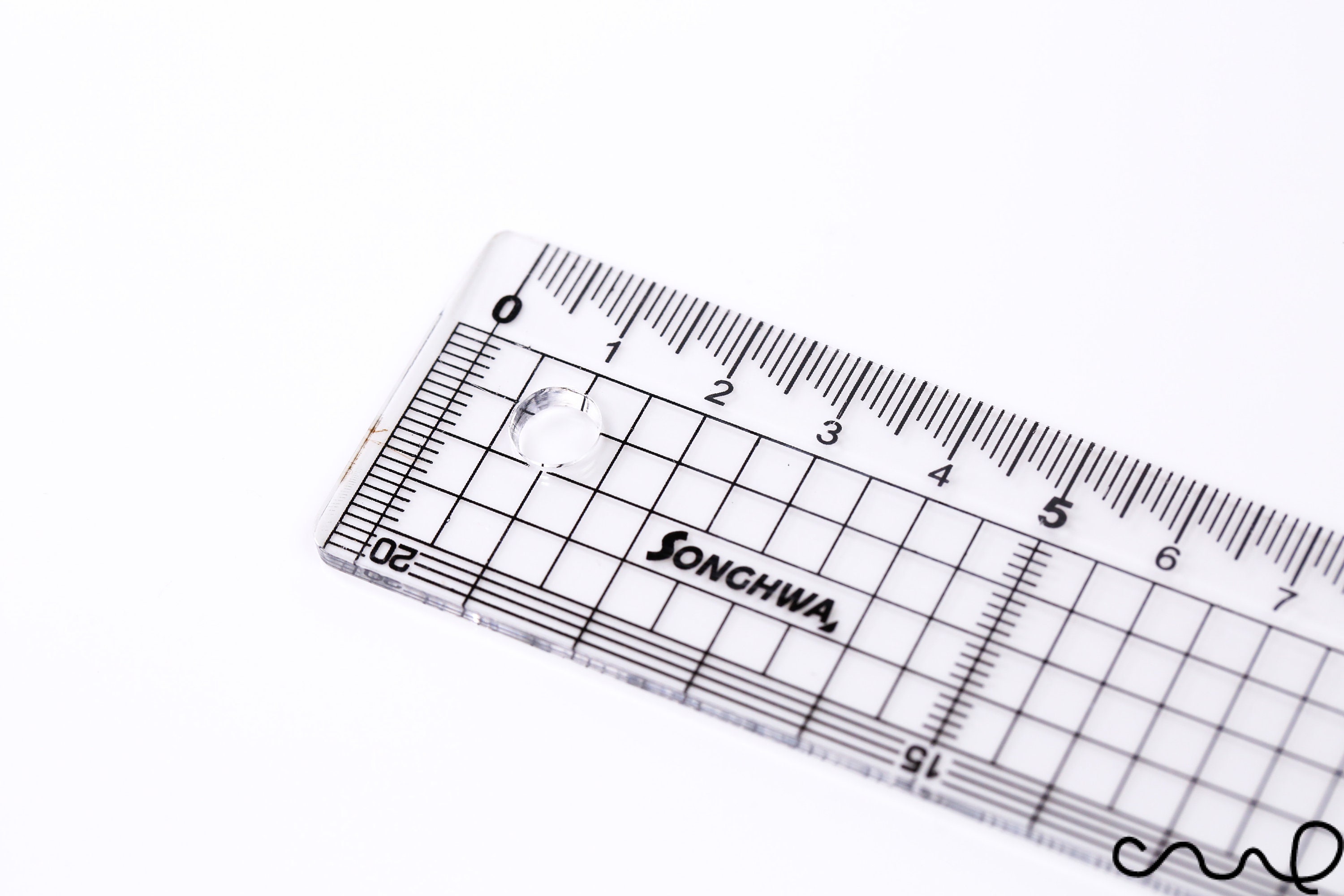 Plastic Grid Ruler with Metal Edge — Colophon Book Arts Supply