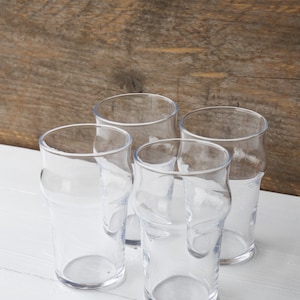 4 x Nonic Half Pint Beer Soft Drink Glass Summer Wedding Pub 10oz Party