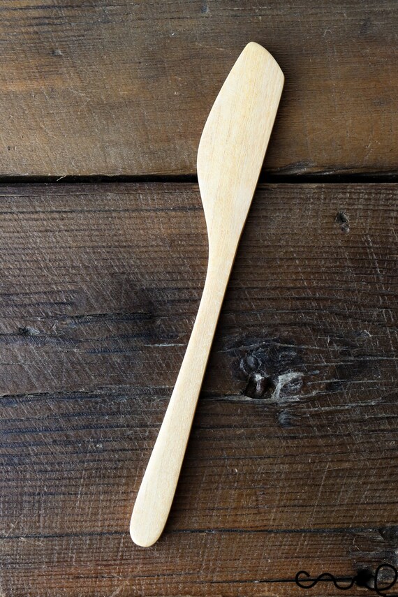 Unique Light Brown Wooden Butter Knife Jam Knife Cheese Etsy