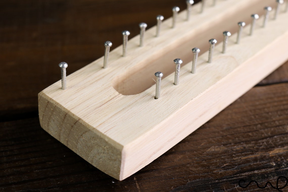 63 Pins Handmade Wooden Knitting Loom Fine Gage Board with Etsy