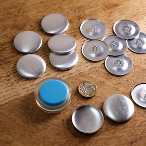 Self Cover Button Making Kit: Hand Tool & 10 Sets (38mm)