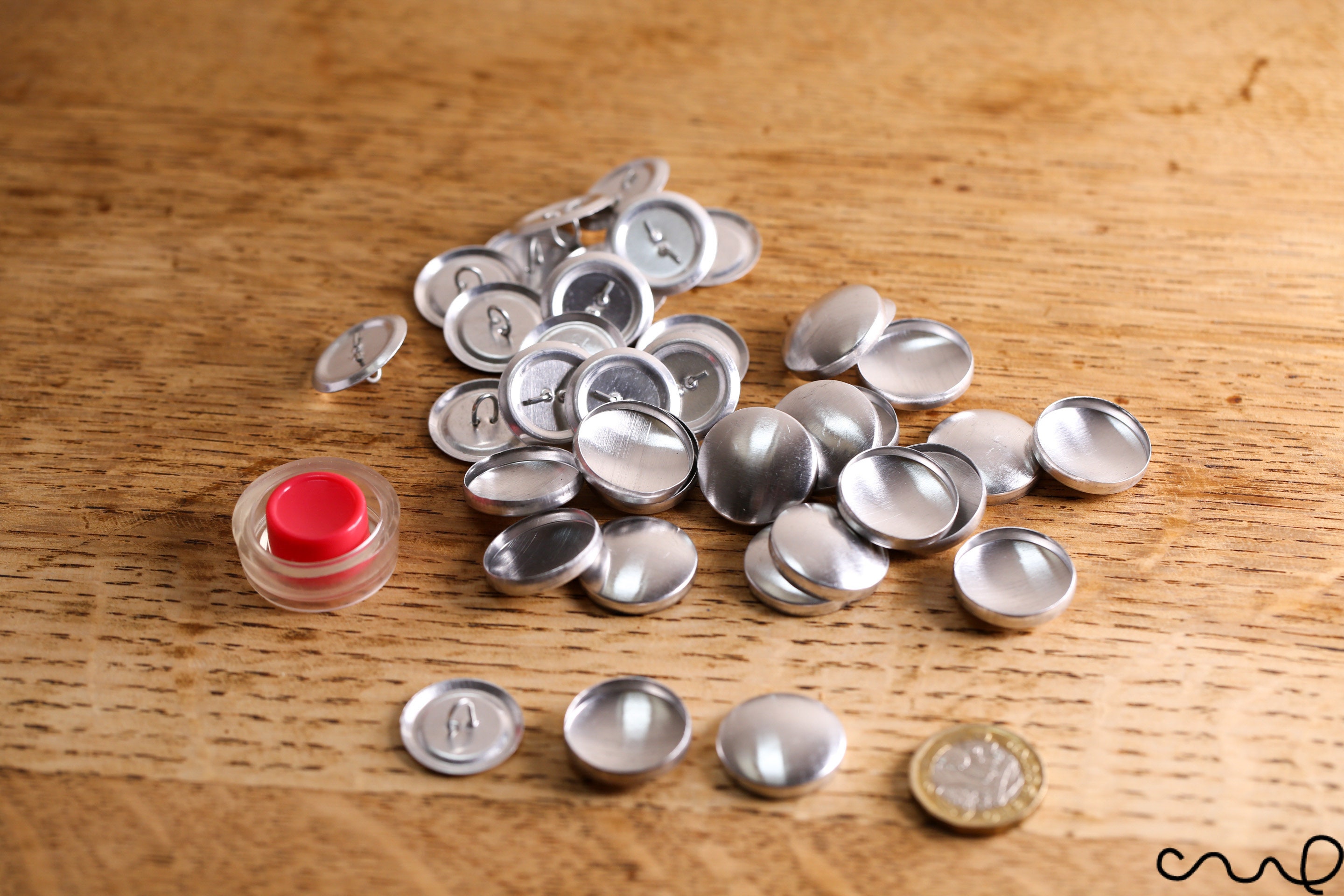 36L Button Making Tool and 20 Blank Self Cover Button Sets Etsy