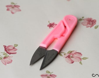 Tijeras de costura rosas: cortadores de hilo de acero inoxidable, tijeras para manualidades