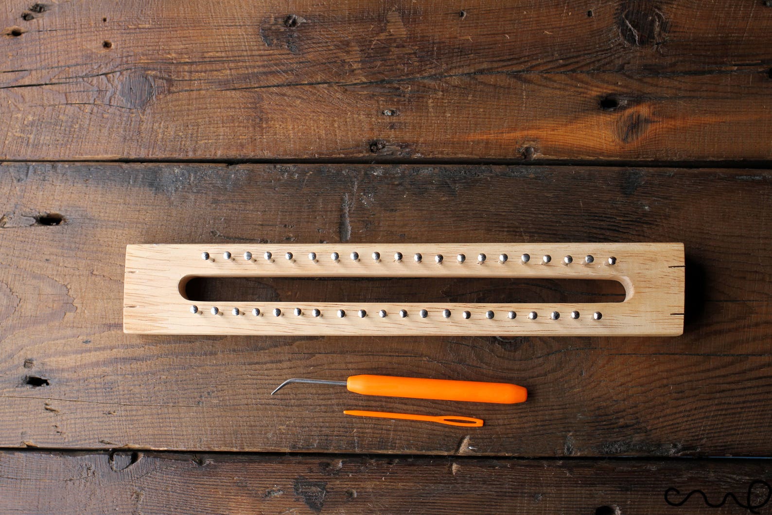 40 Pins Handmade Wooden Knitting Loom Fine Gage Board With Etsy UK