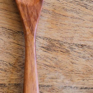 Cucharas de madera pequeñas (14 cm) Cucharadita de madera de rosa hecha a mano Azúcar Especias Regalo Pack of 1