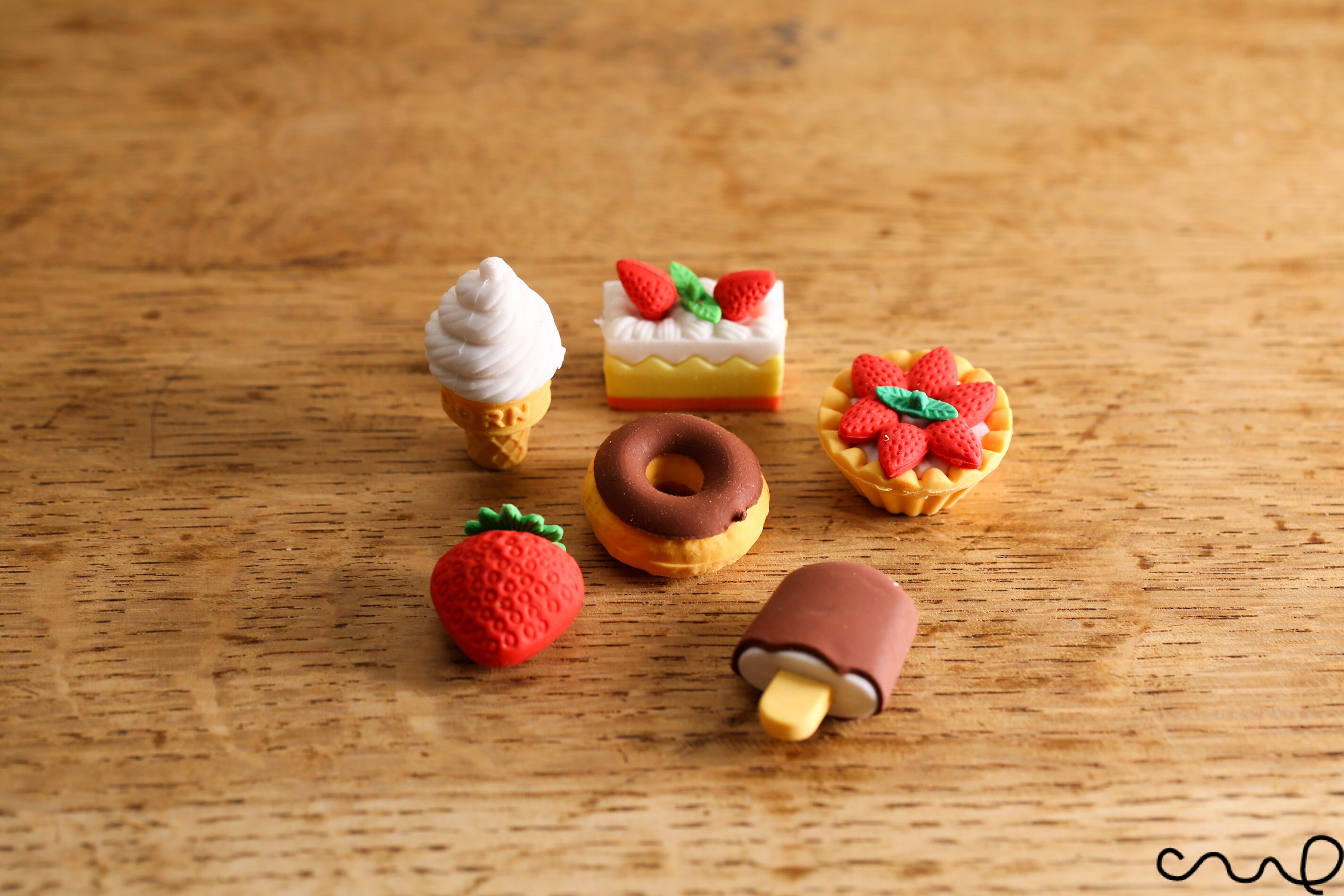 6 X Food Erasers Food Rubber Iwako Eraser Japanese Desert Etsy UK
