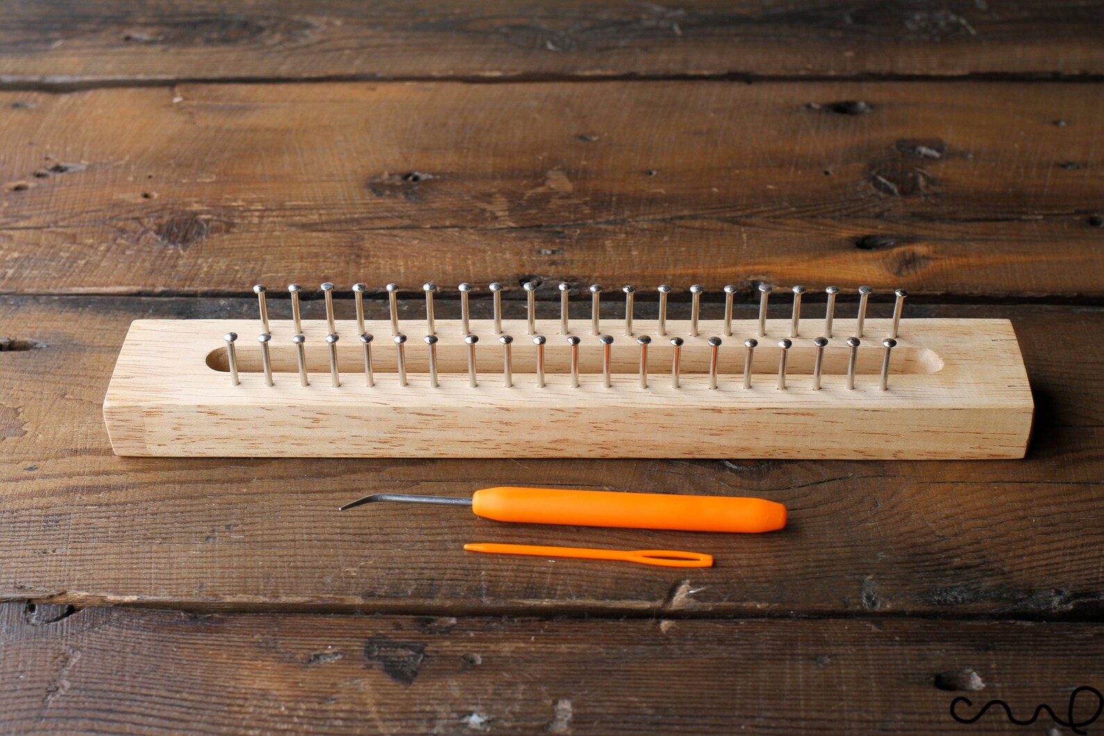 40 Pins Handmade Wooden Knitting Loom Fine Gage Board With Etsy UK