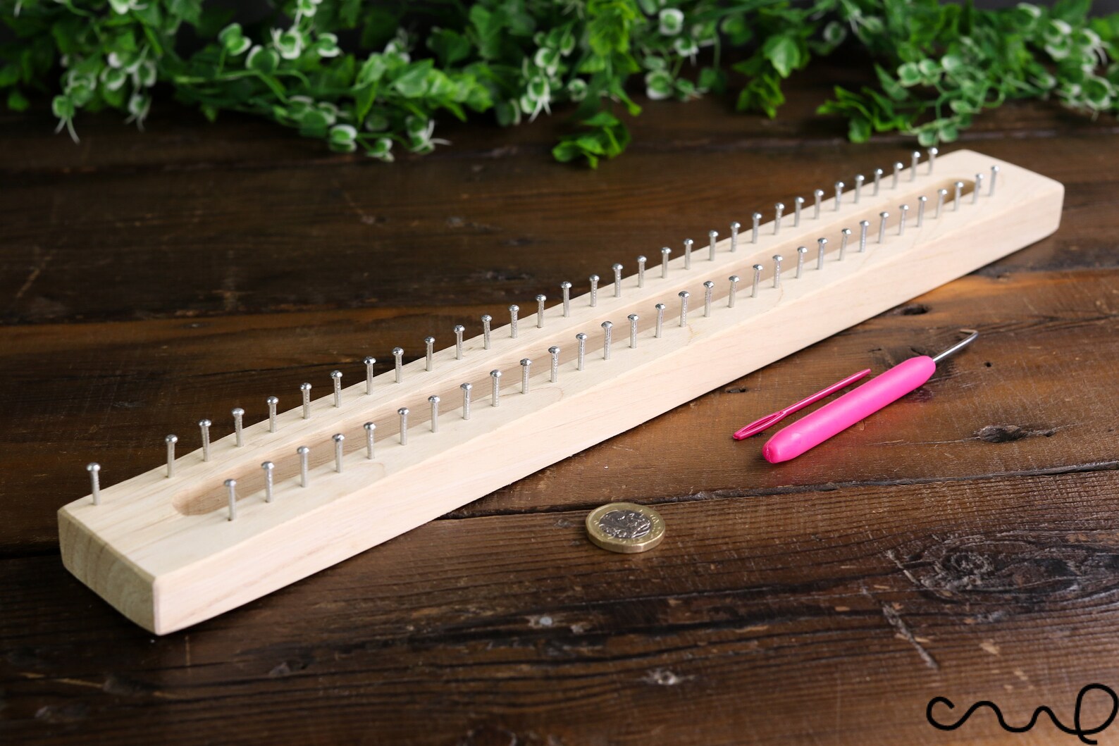 63 Pins Handmade Wooden Knitting Loom Fine Gage Board With Etsy Australia