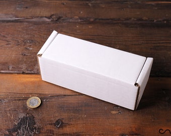 White Cardboard Gift Boxes - Rectangular Mailing Boxes - Set of 10