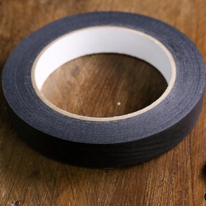 50 M x 18 mm Czarna taśma maskująca Papier do pakowania prezentów Washi Klej Dekoracja Rzemiosło