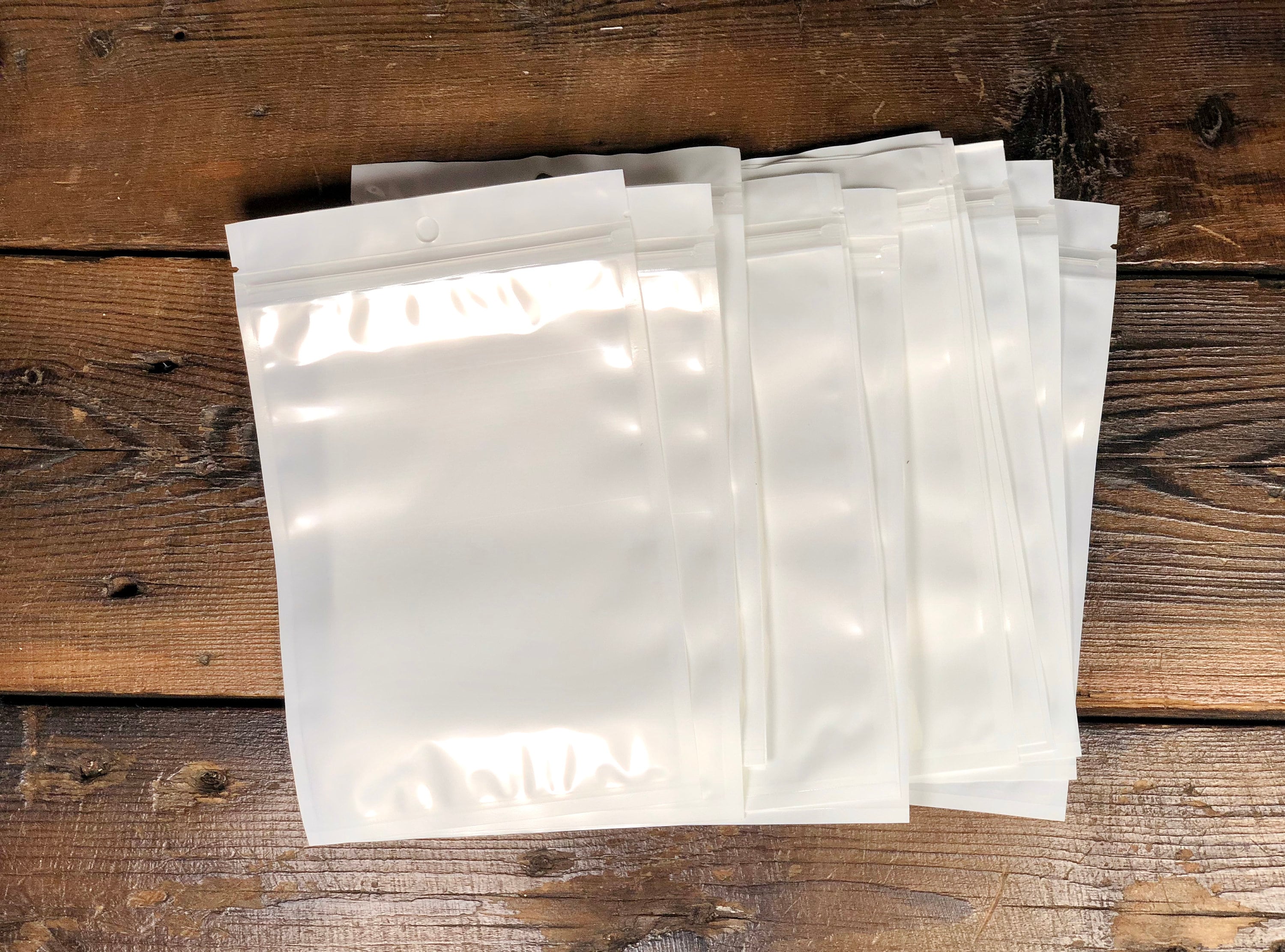 500 pcs 5 x 8 White White Clear Plastic Bag Etsy