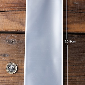 Doorzichtige cellofaan PP-displaytassen 8 x 3 inch open uiteinde stijve plastic hoezen 50 mu voor kaarten Geschenken Ambachten Verpakkingen Lange dunne platte zakken