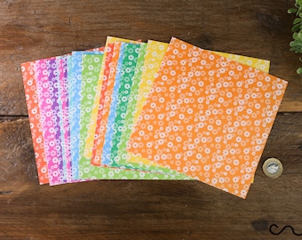 Flower Patterned Origami Paper: Double Sided Craft Paper (20 Pack)