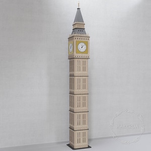 3D Large Big Ben Clock 3m Giant Clock Tower Decor London Theme Display Interior Prop Hotel Mall Event Wooden British English Red Phone Box