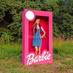 Barbie Box 6.6ft 3D Photo Booth Life Size Lifesize Prop Frame - Etsy