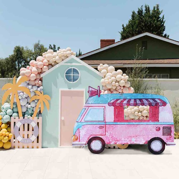 Ice Cream Truck Event Decor Sweet Cart Cake Stand Mini Bar Etsy