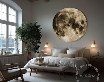 Mond Decor Wand Kunst Led Nacht Licht Schatten Lampe Dekorationen Haus Mond Sonnensystem Raum Kind Wohnzimmer Sonne Schlafzimmer Nachtlicht Karte Geschenk
