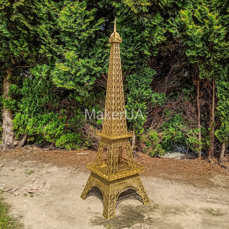 Golden Eiffel Tower, Eiffel Tower Decor Eiffel Tower Statue Wood