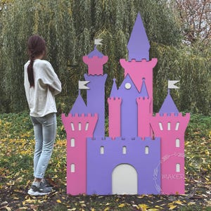 Prinzessinnenschloss zur Dekoration Groß Magisch Märchen Hochzeit Geburtstag Mädchen Riesig Groß Lebensgröße Lifesize Holzturm Möbel Party Dekor