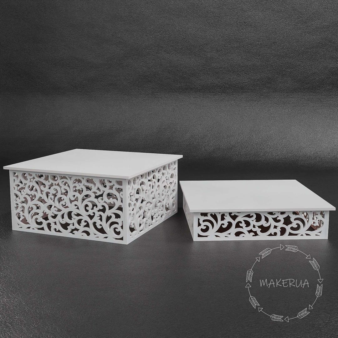 Candy Table Riser Candy Bar Stand for Dessert Table Display Riser White Cake Stand Event ...
