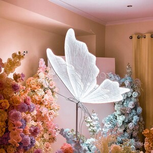 6pcs/set Led Colorful Glowing Butterfly Decals With Color Changing Effect  Night Lights For Wall Decoration