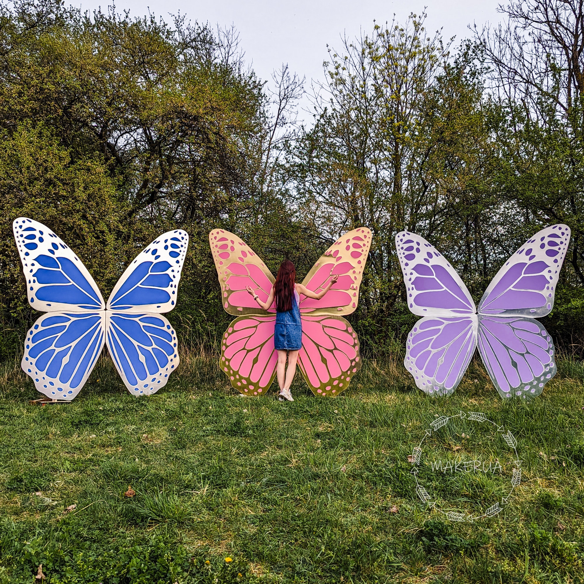 Butterfly Wings Backdrop Angel Mirror Fairy Girl Room Baby Led Neon ...