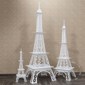 Eiffelturm Hochzeit Tischdekoration Geburtstagsparty Stand Blumendekoration Candy Cart Bar Buffet Kuchen Dessert Cupcake Paris Frankreich Dekor