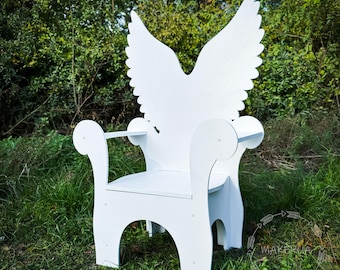 Chair Angel Wings, kids birthday chair, throne chair, butterfly chair, wooden event party photo booth props decoration arch backdrop decor