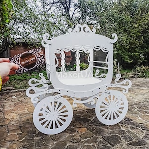 Sweet Cart Cake Stand Display Princess Carriage event Wedding сoach Birthday sweet table castle Candy Cart with wheels party prop decor 2023