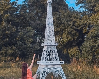 Estatua 3D de la Torre Eiffel de 13 pies y m de madera para bodas,  cumpleaños, fiestas, eventos, regalo, arquitectura interior, decoración de  París