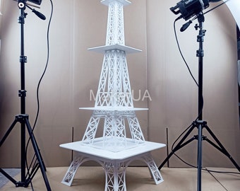 Eiffel Tower Stand Display Pedestal Table Decor Birthday Wedding Event Party Prop Tier Sweet Candy Cart Cake Cupcake Paris France Decoration