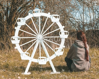 Décoration de grande roue, grande et grande taille réelle, arc de fond, carnaval, cirque, mariage, anniversaire, événement, fête, décor d'affichage 2024