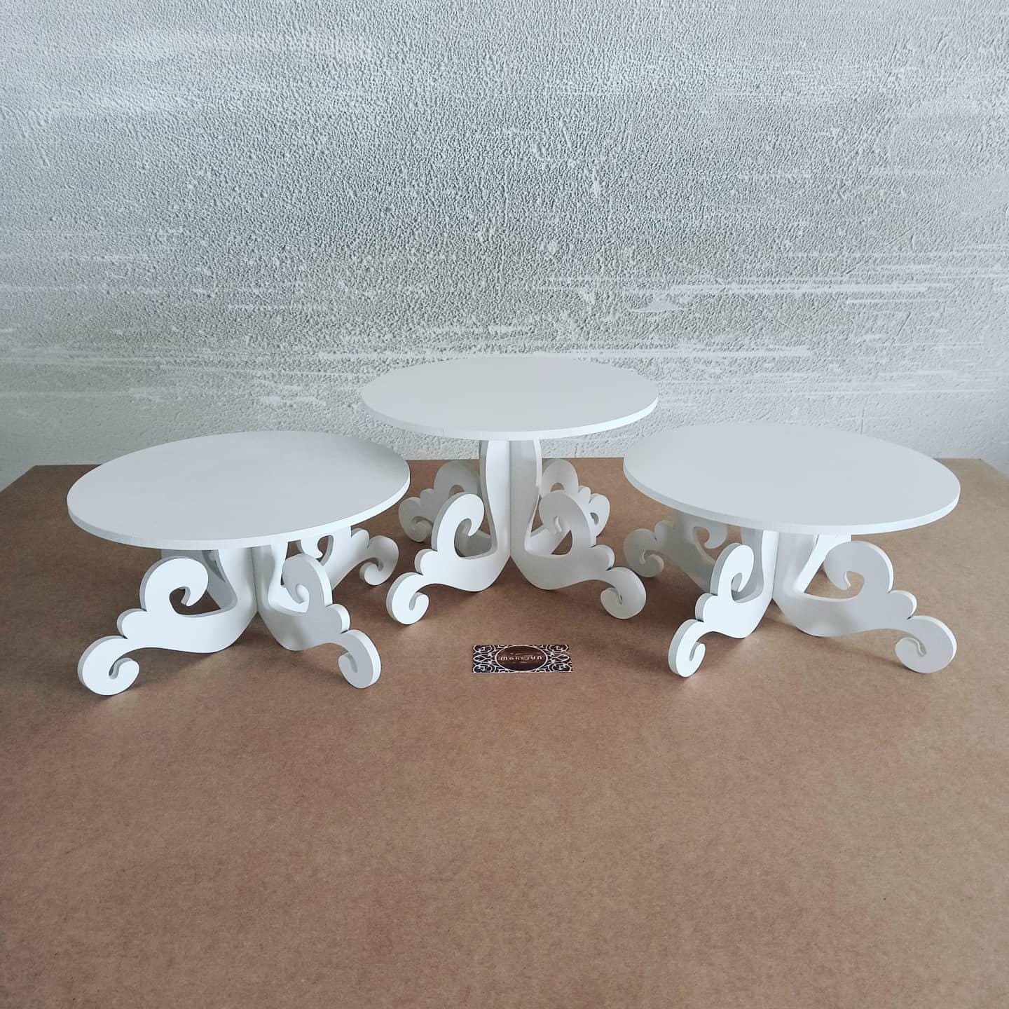 Candy Table Riser Candy Bar Stand for Dessert Table Display Riser White Cake Stand Event ...