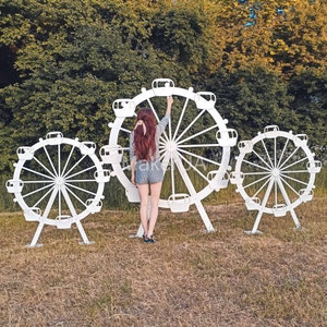 Ferris Wheel Festival Birthday Wedding Theme Party Decoration Event Big Large Giant  Prop  Carnival Carousel Circus Carriage Backdrop Decor