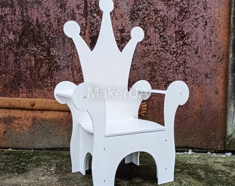 Baby Throne Chair for Birthday King Queen Girl Boy Event Party