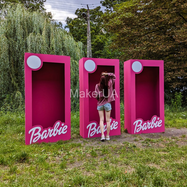 Barbie Box 6.6ft 3D Photo Booth Life Size Lifesize Prop Frame - Etsy