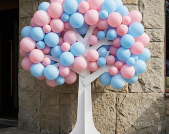 Wooden Balloon Tree Stand Wedding Flower Display Decorations Prop White Wish Centerpiece Floor Tabletop Event Decor Cutout Arch Backdrop