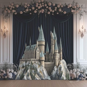 Castle Decoration magical birthday theme party event cutout prop vintage medieval gothic backdrop baby shower king prince fortess boy decor