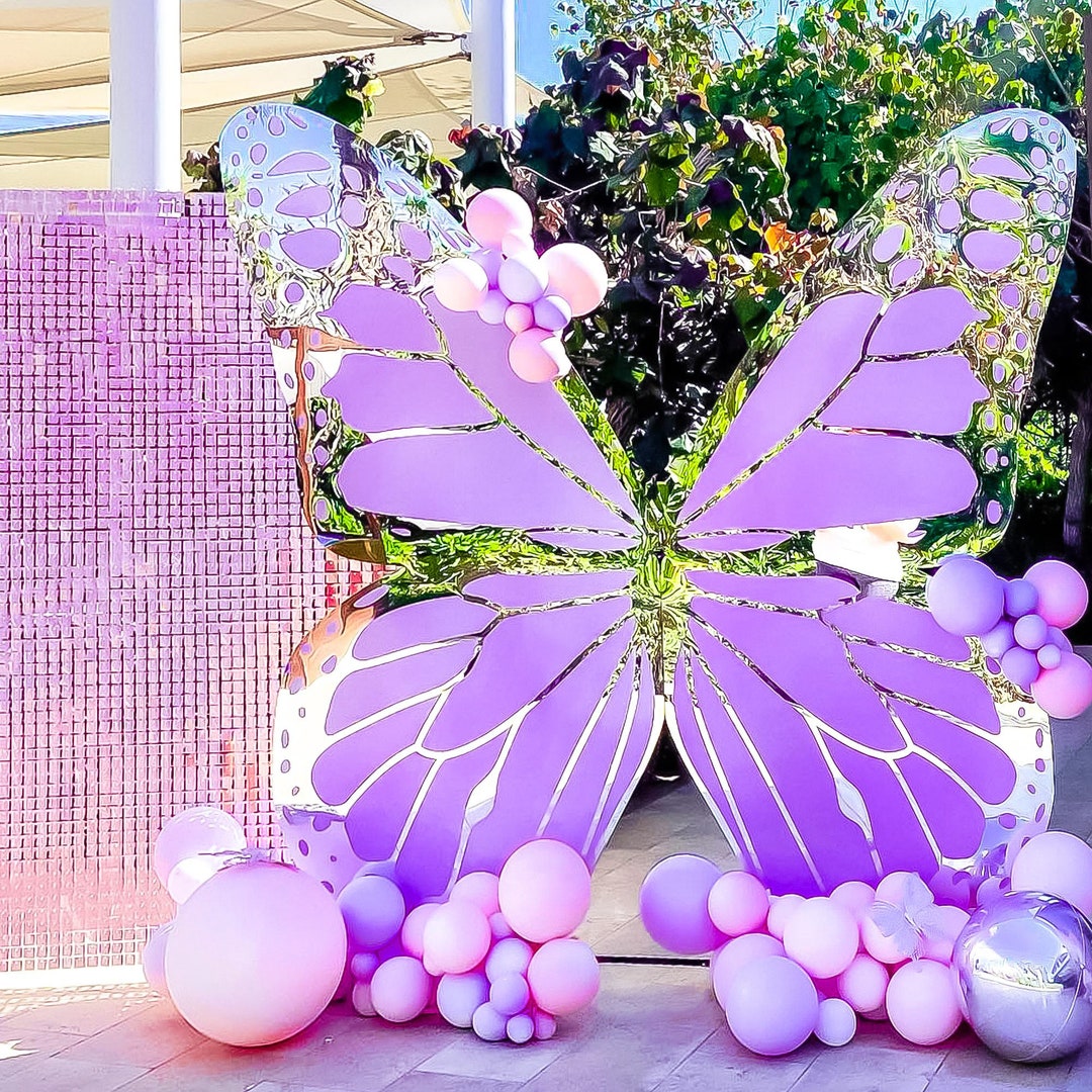 Butterfly Backdrop for Birthday Party Wedding Acrylic Wings Etsy