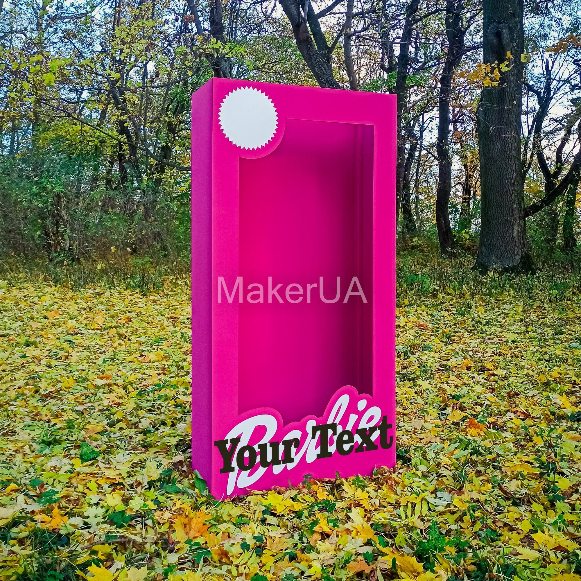 Hot Pink 4.5Ft Tall Life Size Stand-In Cardboard Doll Photo Booth...