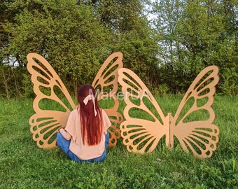 Butterfly Wings Decorations birthday wedding event party prop shop foldable angel giant large backdrop arch display unique sign style Decor
