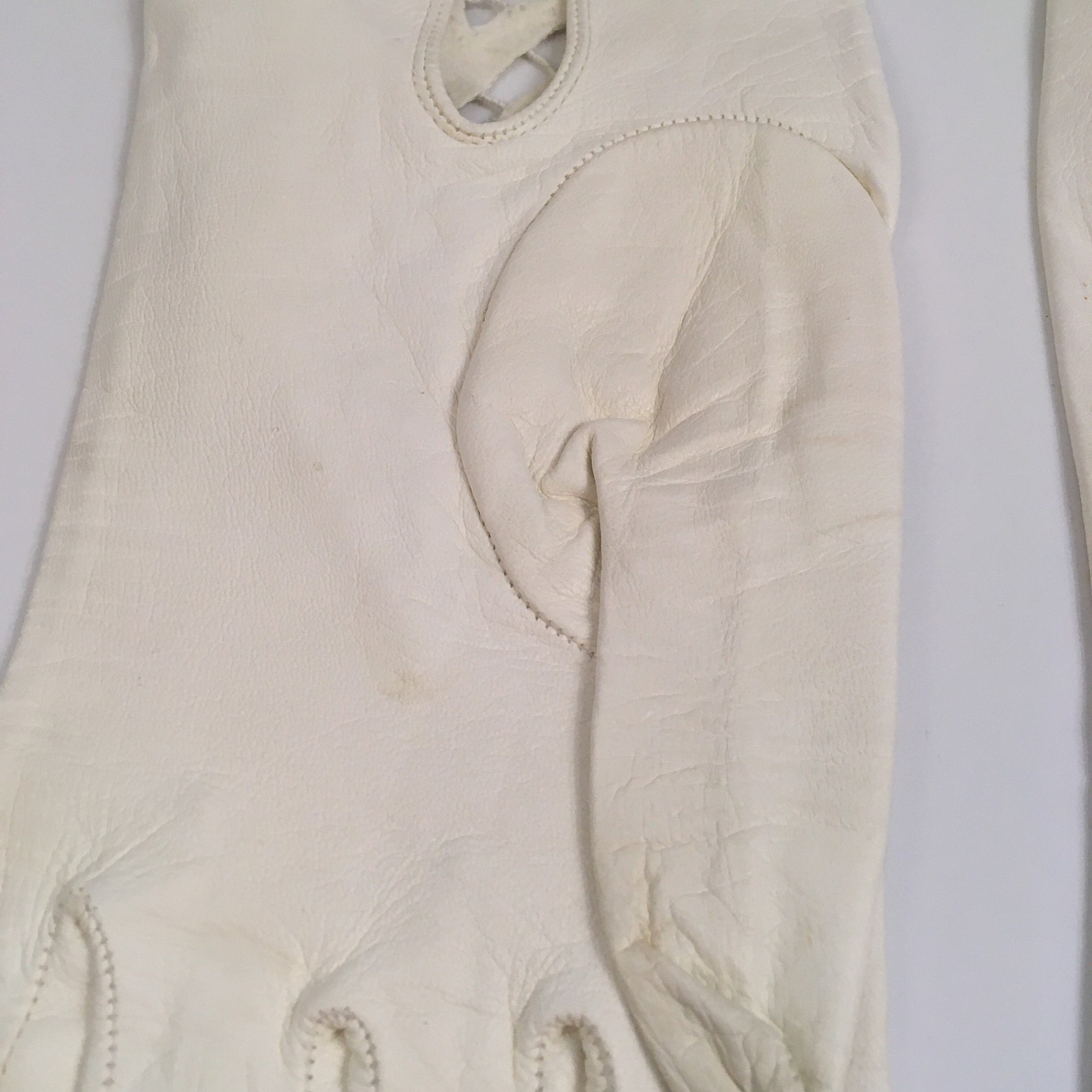 Vintage 1950s Portlano Ivory Leather Lace Gloves Made in Italy - Etsy