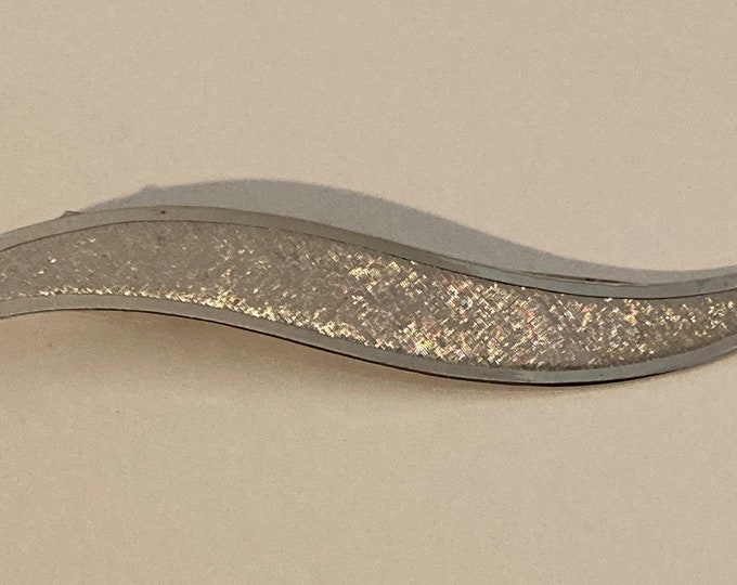 Vintage Silver Toned Long Duckbill Hair Clip 1970s 1980s Etsy